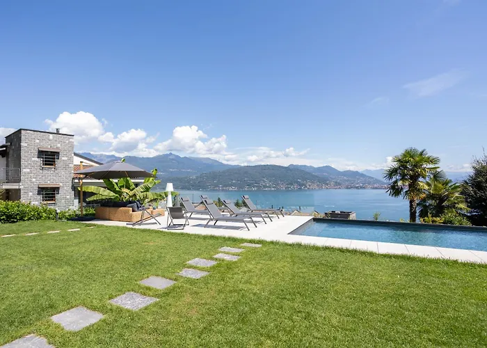 Relaxing Oasis With Private Pool & View Feriehus Baveno